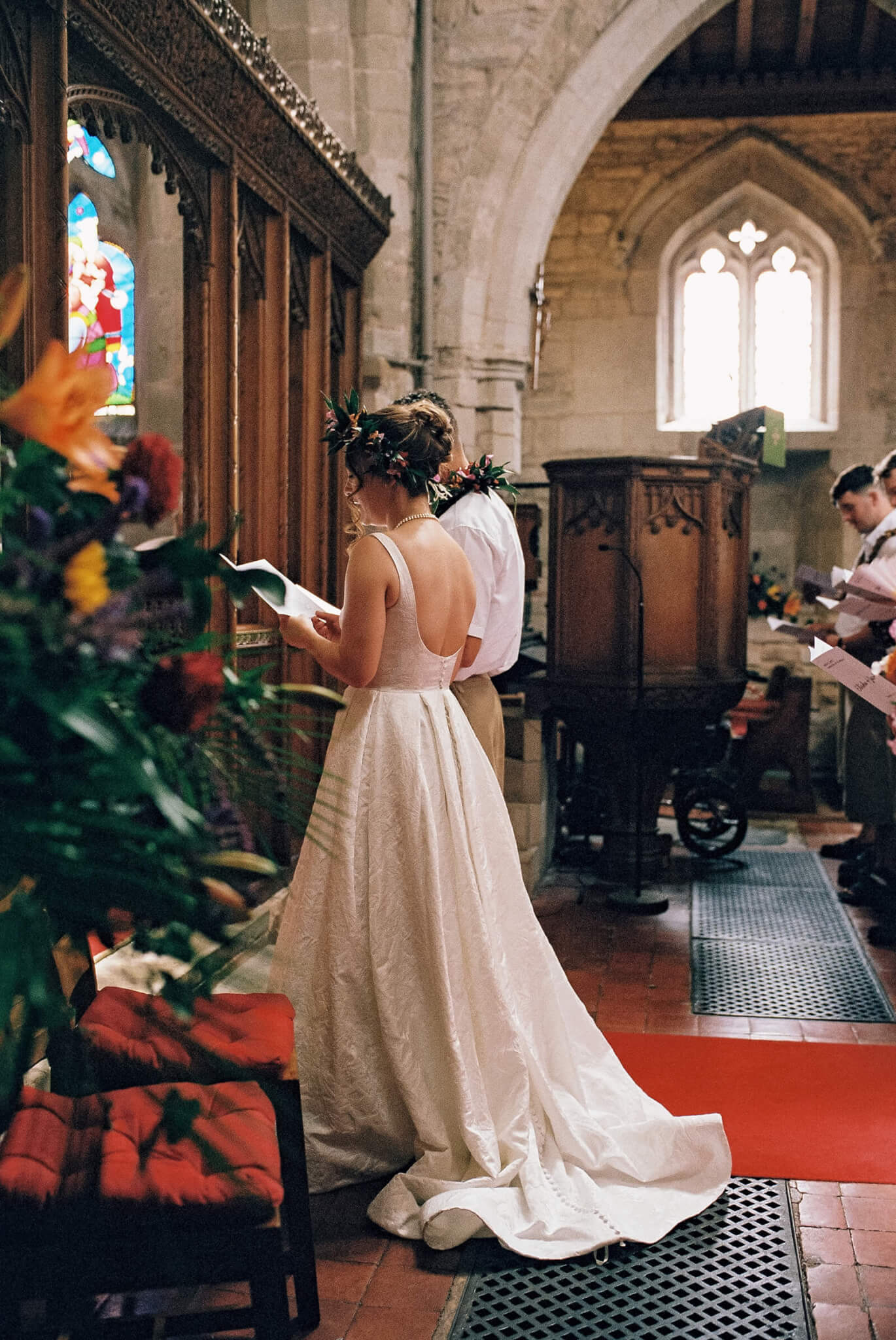 35mm film wedding photography