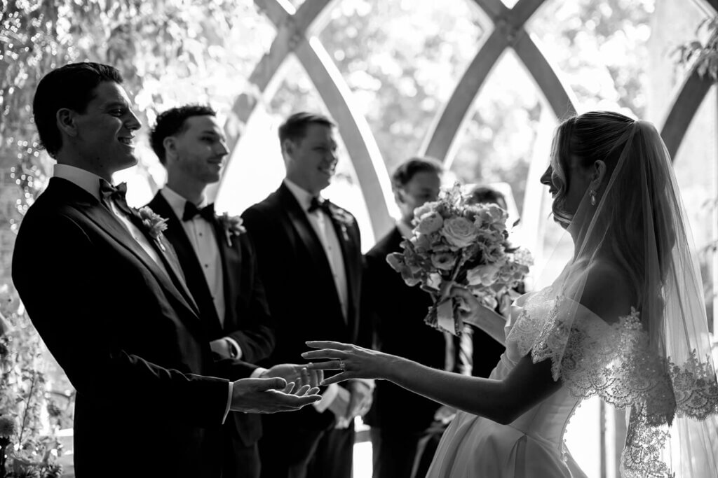 Shustoke Barn black tie wedding