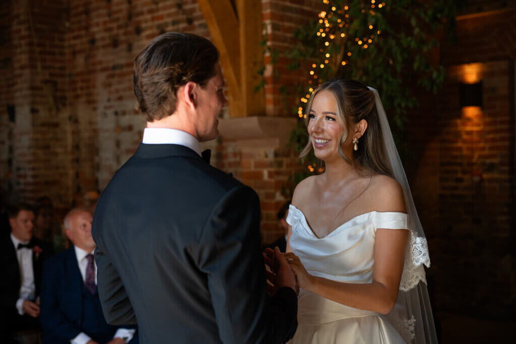 Shustoke Barn black tie wedding