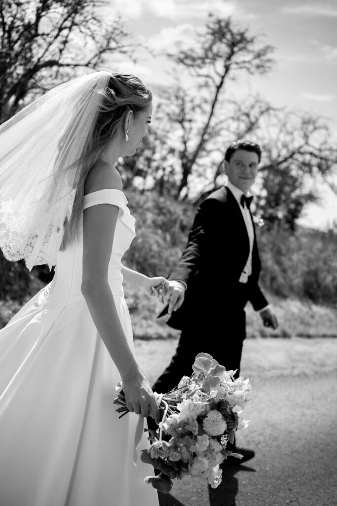 Shustoke Barn black tie wedding