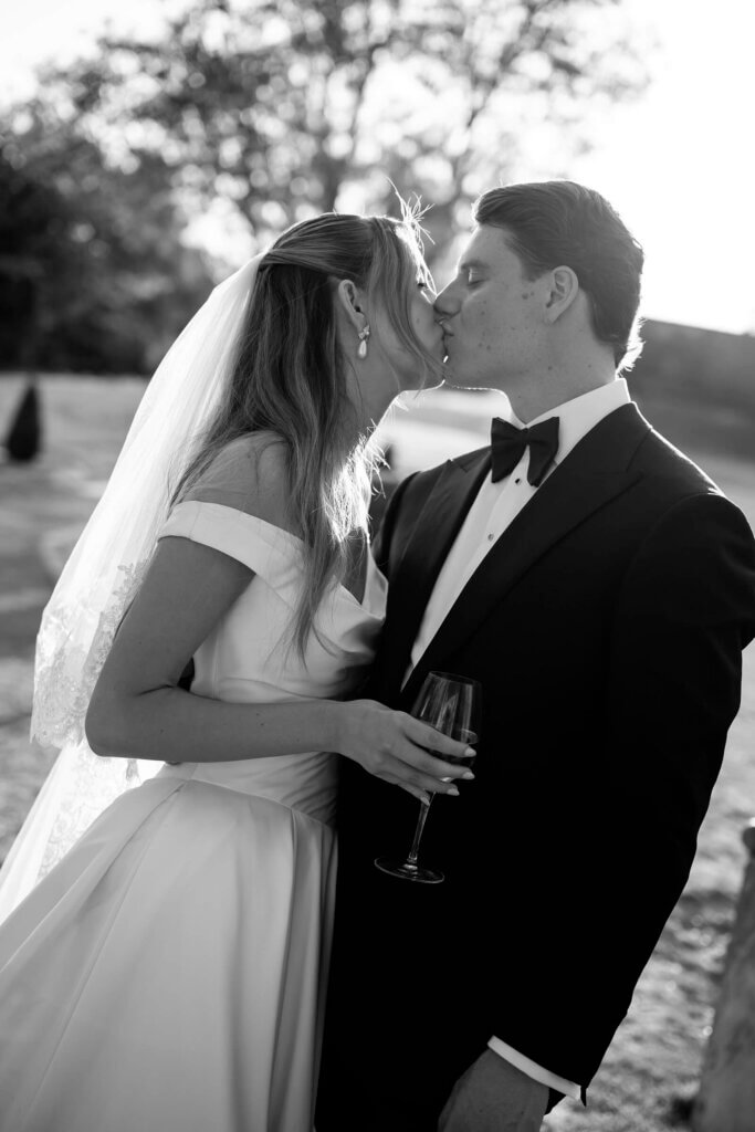 Shustoke Barn black tie wedding