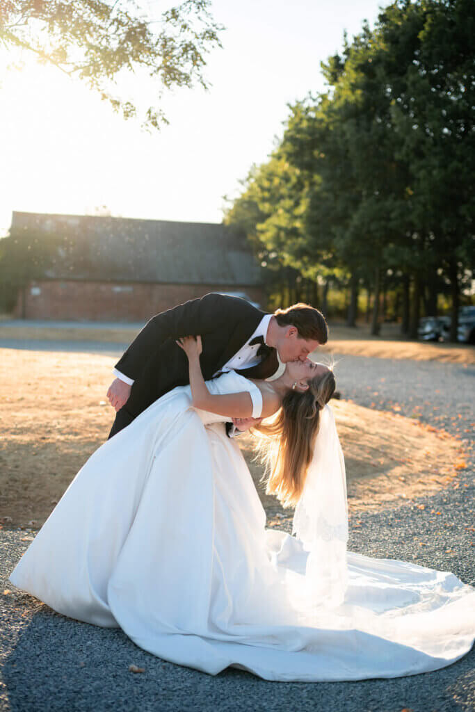 Shustoke Barn black tie wedding