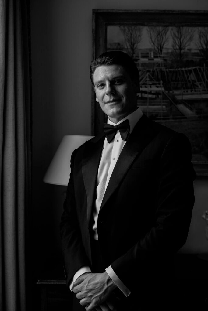 Shustoke Barn black tie wedding