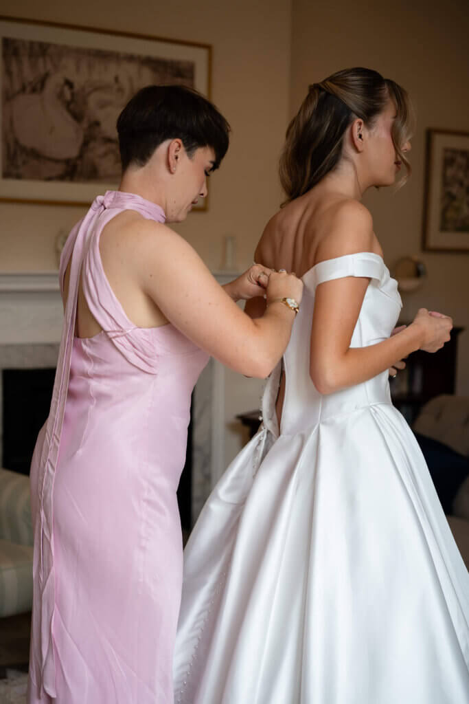 Shustoke Barn black tie wedding