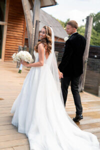 Stylish wedding at the Mills Barns