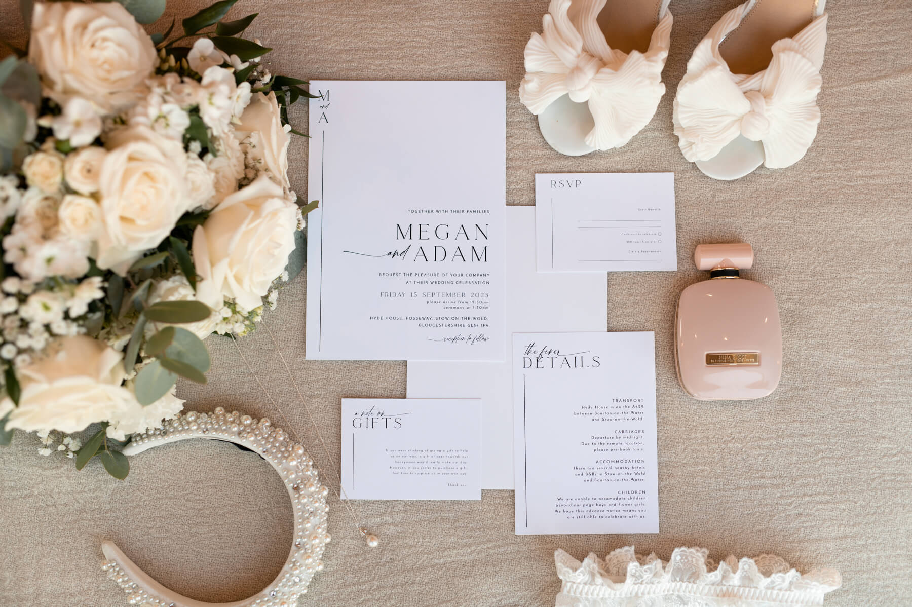 Hyde House wedding with bride in Halfpenny